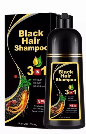 Maverick Black Hair Dye Shampoo Herbal Hair Dye Shampoo 3 in 1 Magic Hair Color Shampoo