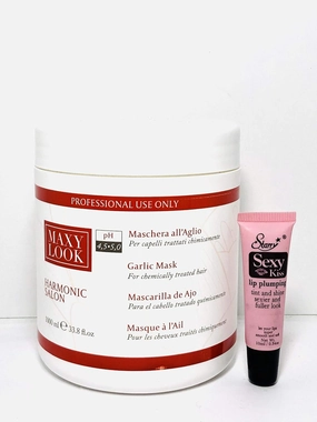 Maxima Maxy Look Harmonic Salon Mask with Garlic Mask1000ml - Free Starry Lip Plumping Gloss