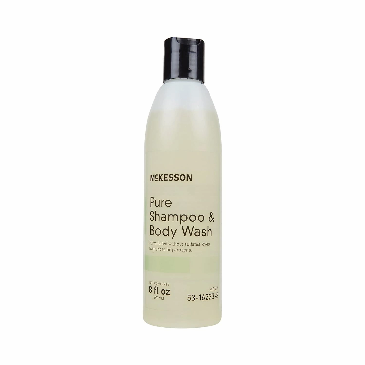 McKesson Pure Shampoo and Body Wash, Sulfates, Dyes, Fragrance and Parabens Free, Unscented, 8 oz, 48 Count