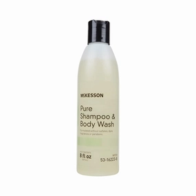 McKesson Pure Shampoo and Body Wash, Sulfates, Dyes, Fragrance and Parabens Free, Unscented, 8 oz, 48 Count
