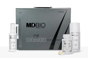 MD PLUS BIO Hair Transplant Repair Set - Hair Care Package with Shampoo, Serum and Multivitamins - Advanced Hair Care Products Containing Biotin, Keratin, Collagen – (3 Months)