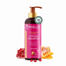 Mielle Organics Pomegranate & Honey Moisturizing and Detangling Shampoo for Type 4 Hair, 32 Ounces