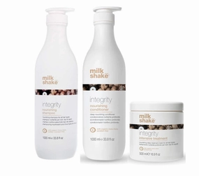 milk_shake Integrity Nourishing Shampoo & Conditioner   Integrity Treatment - Trio Pack (2x1L   500ml)
