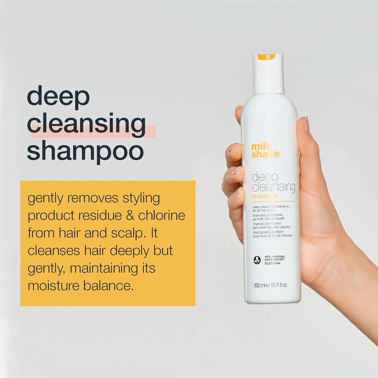 milk_shake Deep Cleansing Shampoo - SLES Free Deep Cleaning Shampoo to Remove Buildup