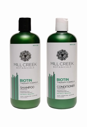 Mill Creek Botanicals Biotin Shampoo and Conditioner Hair Growth Bundle