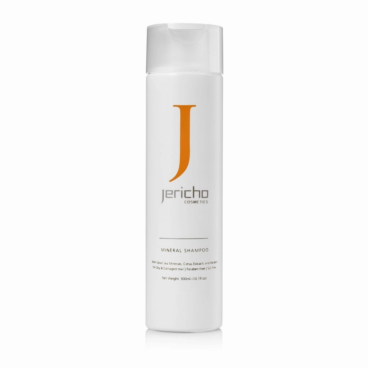 Mineral Shampoo for Dry & Damaged Hair by Jericho - Offers a nourishing blend of Dead Sea minerals, Argan and Jojoba oil to strengthen the hair structure and maintain its color