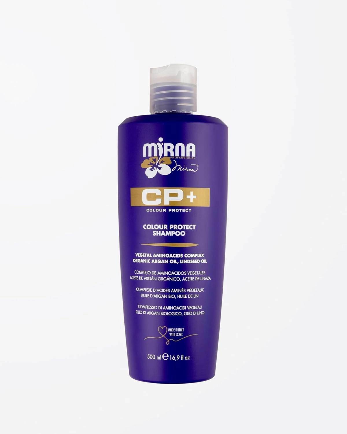 Mirna Professional CP  Color Protect Shampoo w/Organic Argan Oil, Aminoacids, and Linseed Oil 500ml - 16.9 fl oz
