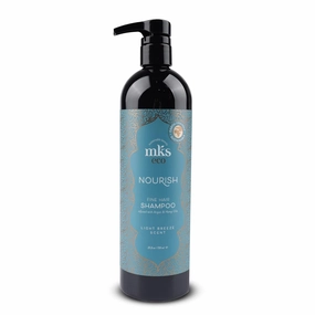 MKS eco Nourish Shampoo - Cleanses, Strengthens & Repairs - Ideal for Fine Hair, Safe for Color Treated Hair - Moroccan Argan Oil, Hemp Seed Oil - Vegan, Cruelty Free