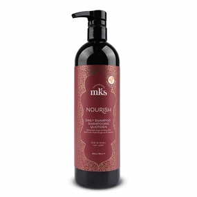 MKS eco Nourish Shampoo, Original Scent - 25 fl oz - Cleanses, Strengthens & Repairs - Ideal for Fine Hair, Safe for Color Treated Hair - Moroccan Argan Oil, Hemp Seed Oil - Vegan, Cruelty Free