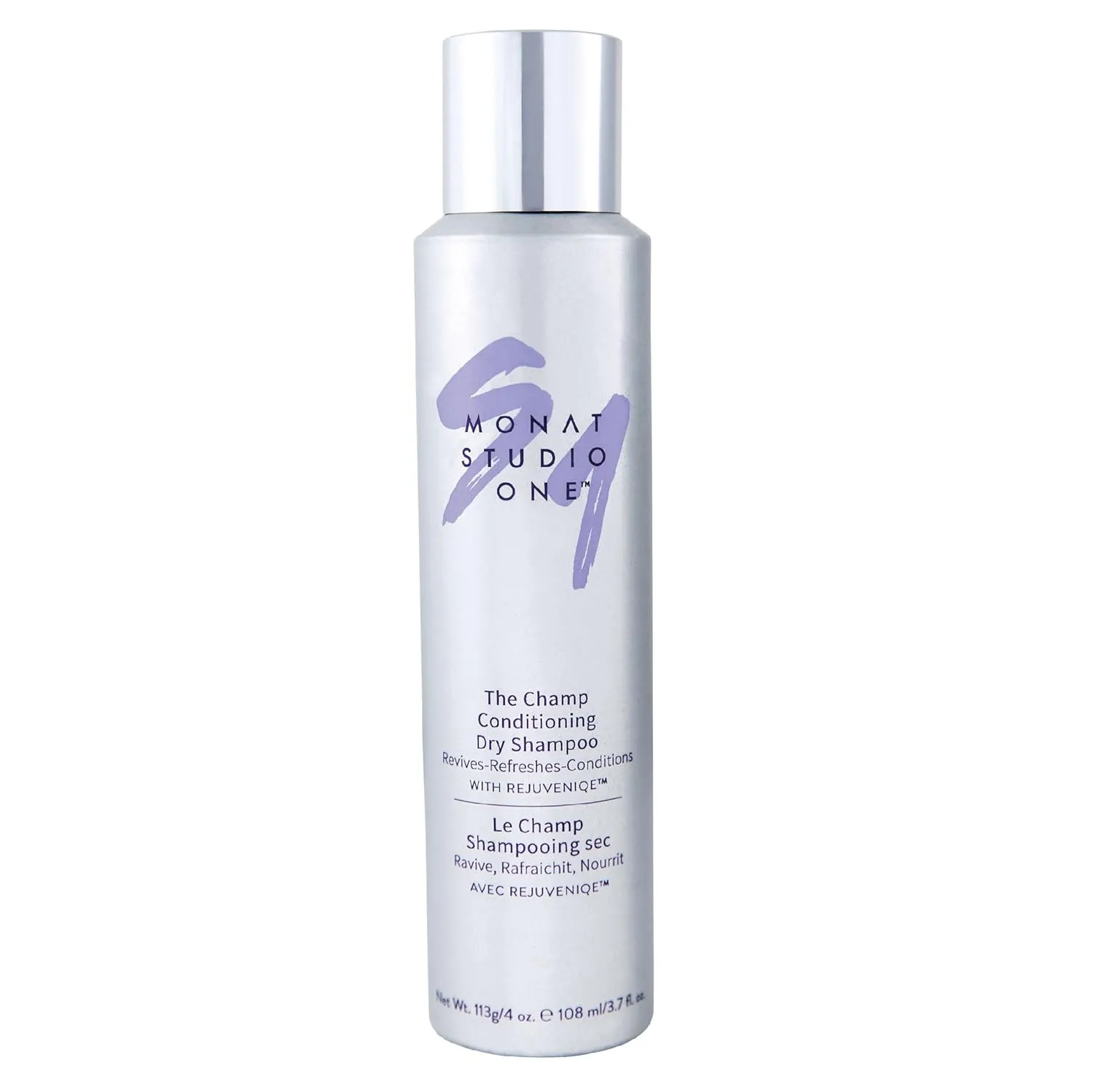 MONAT Studio One™ The Champ™ Conditioning Dry Shampoo Infused w/Rejuveniqe® - Waterless Shampoo That Absorbs Oils, Dirt & Impurities in Between Shampoos. For All Hair Types - Net wt. 113g/4 fl oz.