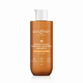 Moringa & Argan Hair Fall Control Shampoo With Pea Peptide & Cysteine | Sulphate Free, Paraben Free | For Dull & Thinning Hair | 200ml