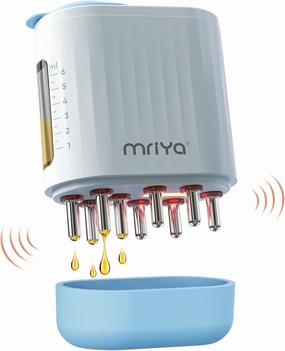 mriya 2 in 1 Hair Oil Applicator, Electric Oil Dispenser for Scalp, Scalp Massager Applicator Brush for Hair Treatment Essential Oils Liquids