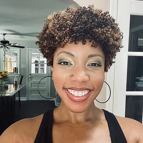 Ms Taj Short Afro Kinky Curly Human Hair Wigs for Black Women Brazilian Virgin Short Curly Afro Wigs None Lace 150% Density Unprocessed Afro Wig Human Hair Curly Machine Made (FS 4/30#, afro wig)