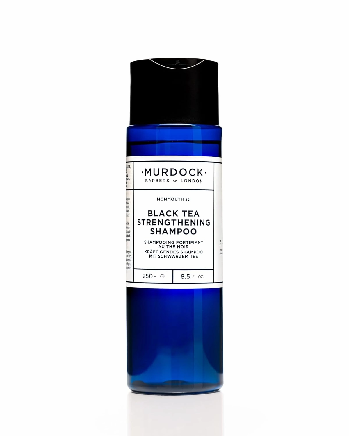 Murdock London Black Tea Strengthening Shampoo 250ml - Caffeine-Infused Formula for Fuller, Thicker Looking Hair, 250ml