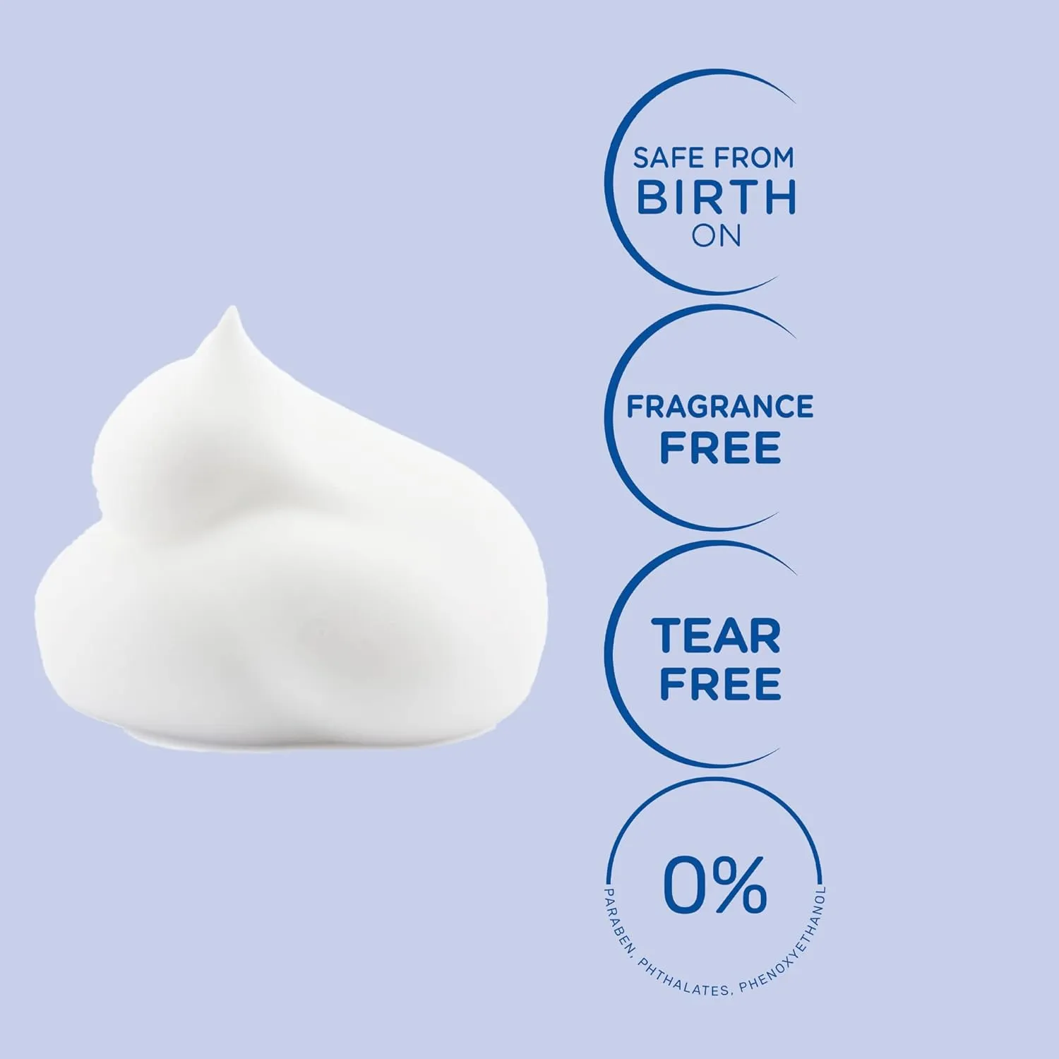 Mustela Cradle Cap Foam Shampoo for Newborn - Baby Shampoo with Natural Avocado - Tear-Free & Fragrance-Free - 5.07 fl. oz.