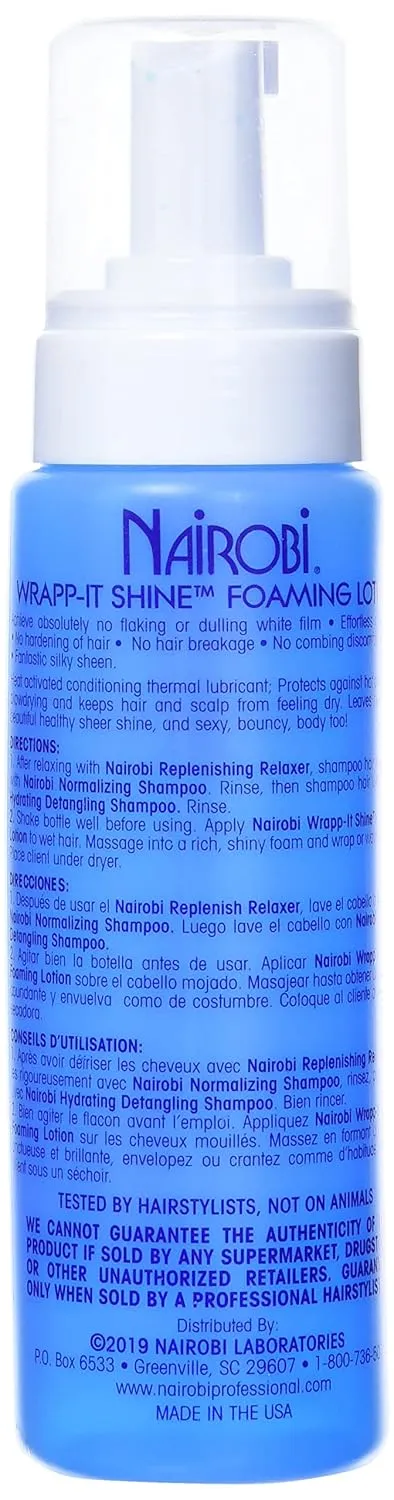 Nairobi Wrapp-it Shine Foaming Lotion, 2 Count