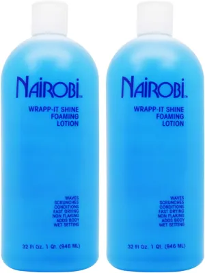 Nairobi Wrapp-It Shine Foaming Lotion, 32 Fl Oz (Pack of 2)