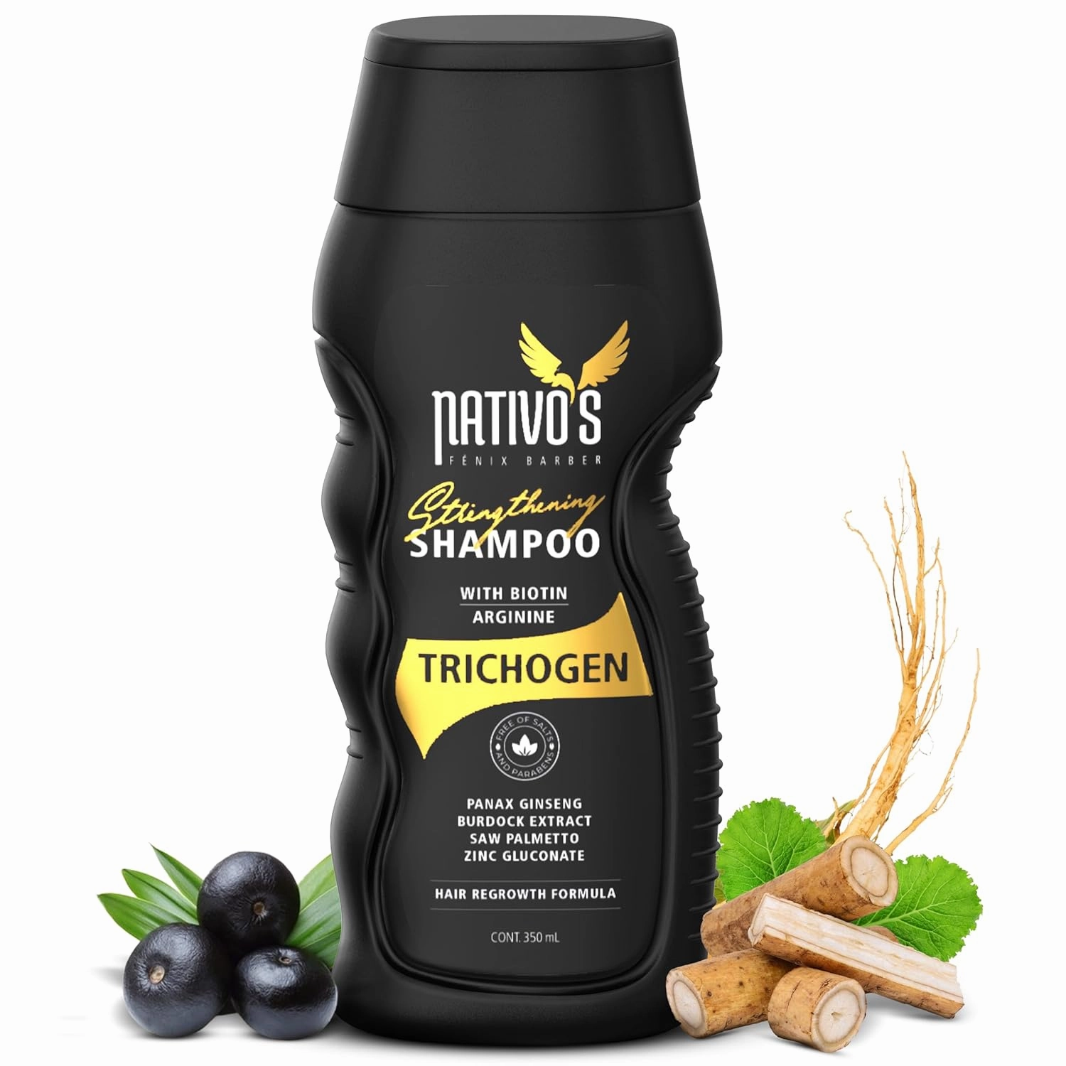 Nativo's Hair Growth Shampoo for Thinning & Hair Loss – Strengthening Shampoo for Men & Women with Biotin, Saw Palmetto & Zinc | Hair Solution for Fine, Thin Hair