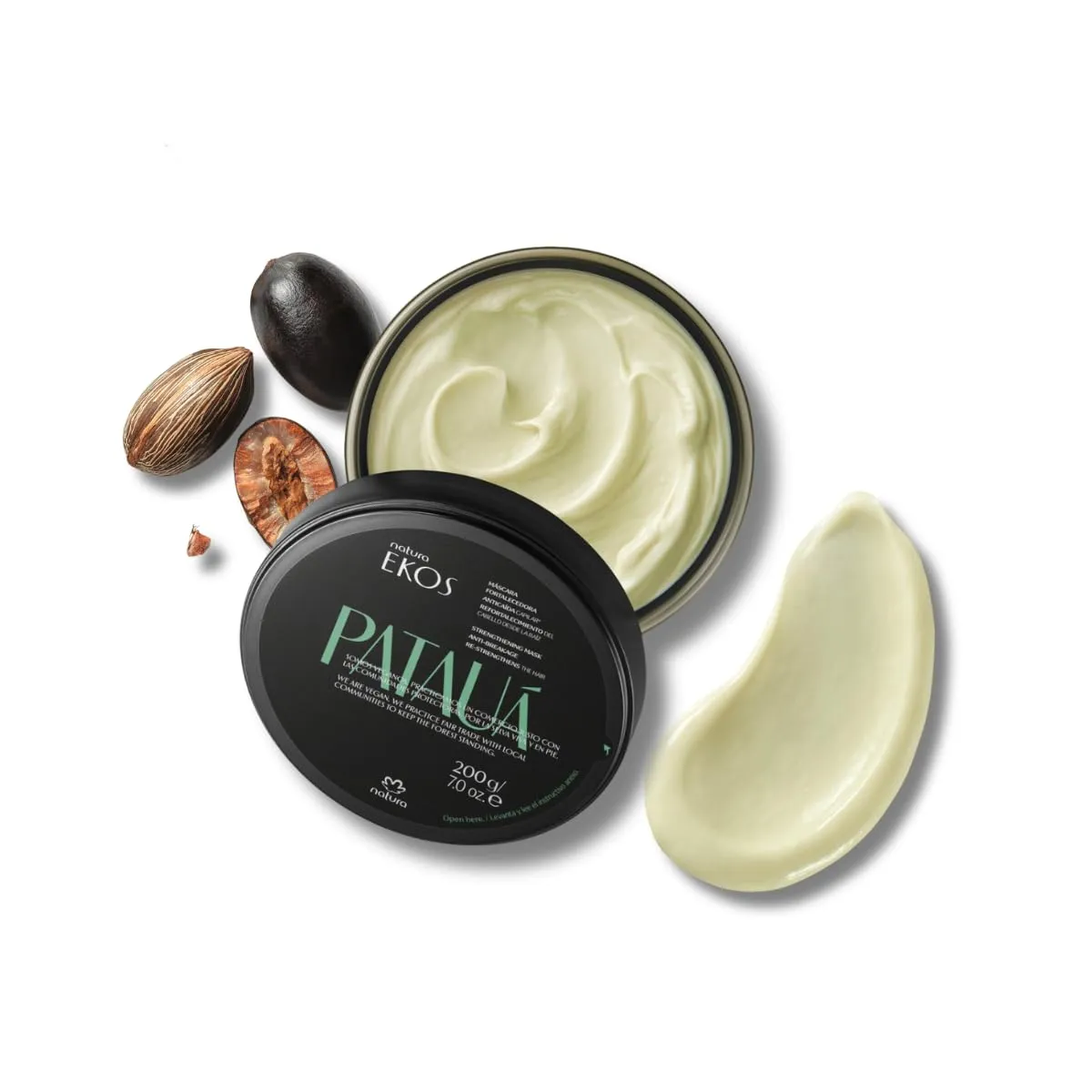 natura Ekos Patauá Strengthening Anti-Breakage Hair Mask - For Weakened, Brittle, Damaged and Dry Hair - Vegan, Not Tested On Animals