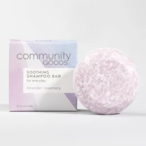 Natural Shampoo Bar Lavender Rosemary Scalp Soothing Shampoo Bar | pH Balanced, Color Safe | SLS-Free, Plastic-Free, Cruelty-Free, Vegan | Oatmeal, Shea Butter, Cocoa Butter