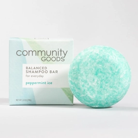 Natural Shampoo Bar Peppermint Ice Shampoo Bar for Everyday | pH Balanced, Color Safe | SLS-Free, Plastic-Free, Cruelty-Free, Vegan | Coconut Oil, Shea Butter, Cocoa Butter