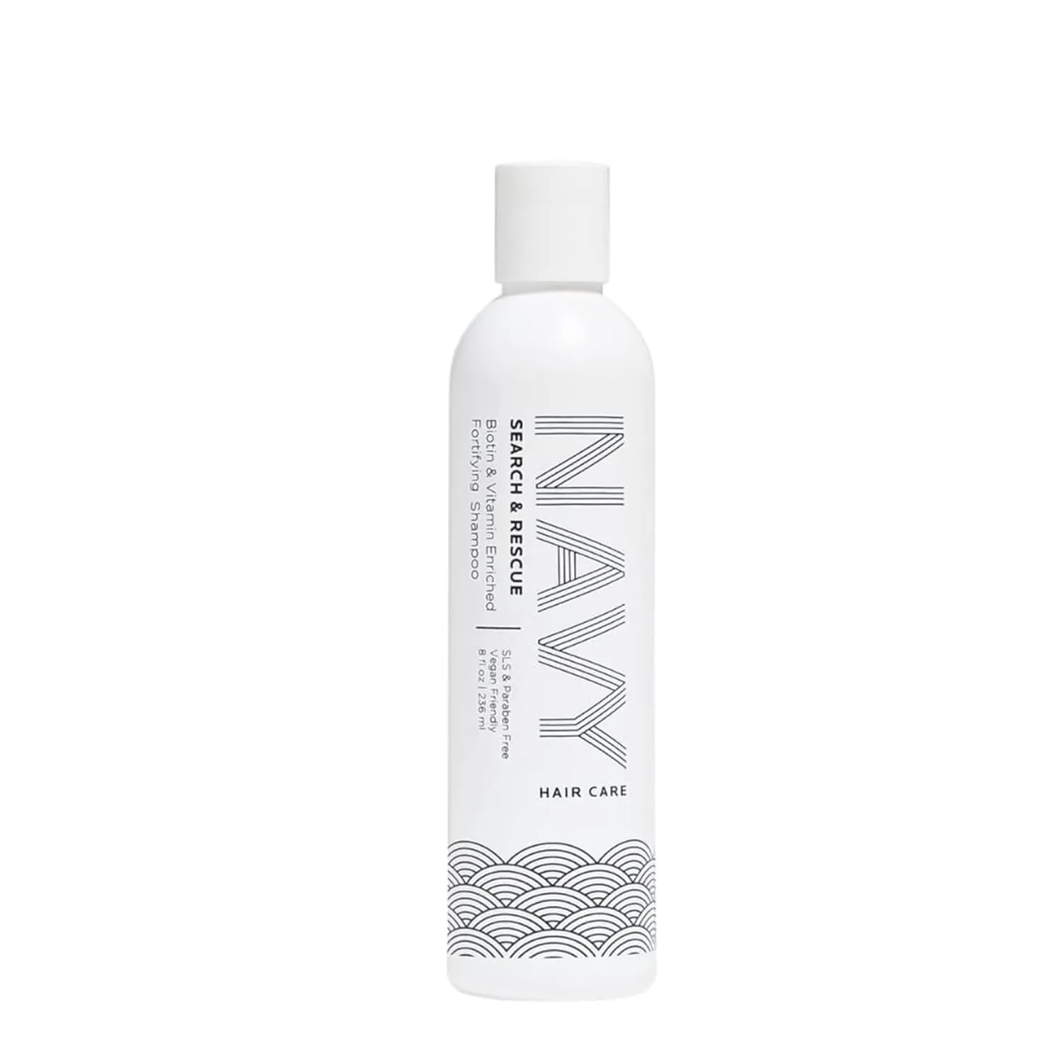 NAVY Hair Care Search and Rescue Shampoo | Biotin and Rosemary Oil Enriched for Hair Growth | Paraben Free | 8 oz