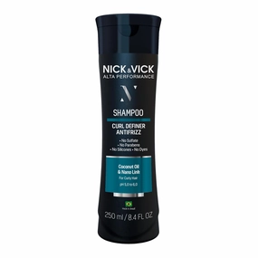 NICK & VICK, Curl Definer Anti-Frizz Shampoo, Sulfate, Paraben, Silicone & Dye Free