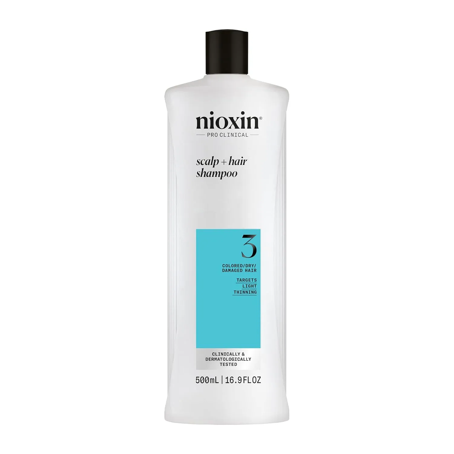 Nioxin System 3 Scalp   Hair Thickening Shampoo for Colored, Dry, & Damaged Hair with Light Thinning |Maintain Vibrant Color |Cleanse, Strengthen & Nourish with Niacinamide & Biotin |Cleanse Build-Up