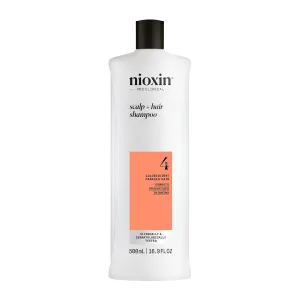 Nioxin System 4 Scalp   Hair Thickening Shampoo For Colored, Dry, & Damaged Hair with Progressed Thinning Maintain Vibrant Color Nourish & Boost Hair Density with Niacinamide & Biotin