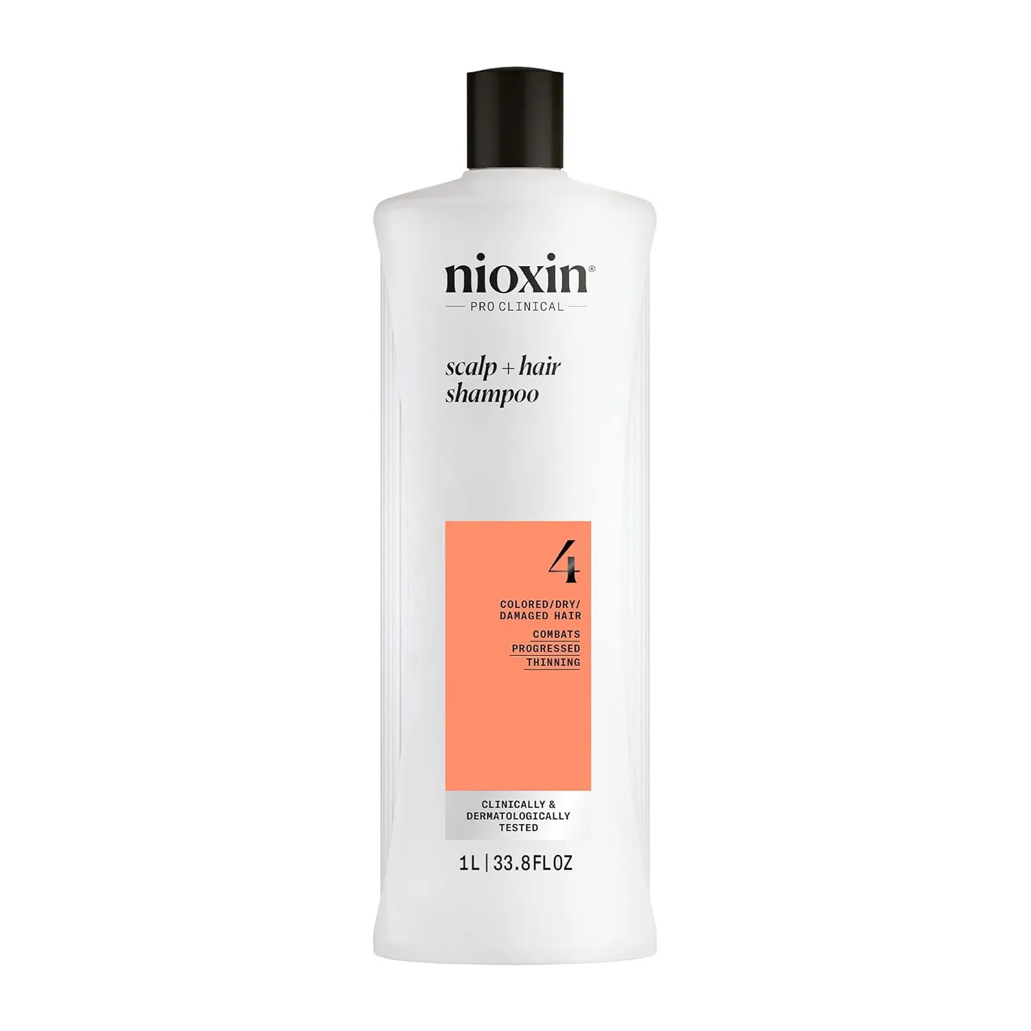 Nioxin System 4 Scalp   Hair Thickening Shampoo For Colored, Dry, & Damaged Hair with Progressed Thinning Maintain Vibrant Color Nourish & Boost Hair Density with Niacinamide & Biotin