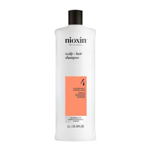 Nioxin System 4 Scalp   Hair Thickening Shampoo For Colored, Dry, & Damaged Hair with Progressed Thinning Maintain Vibrant Color Nourish & Boost Hair Density with Niacinamide & Biotin