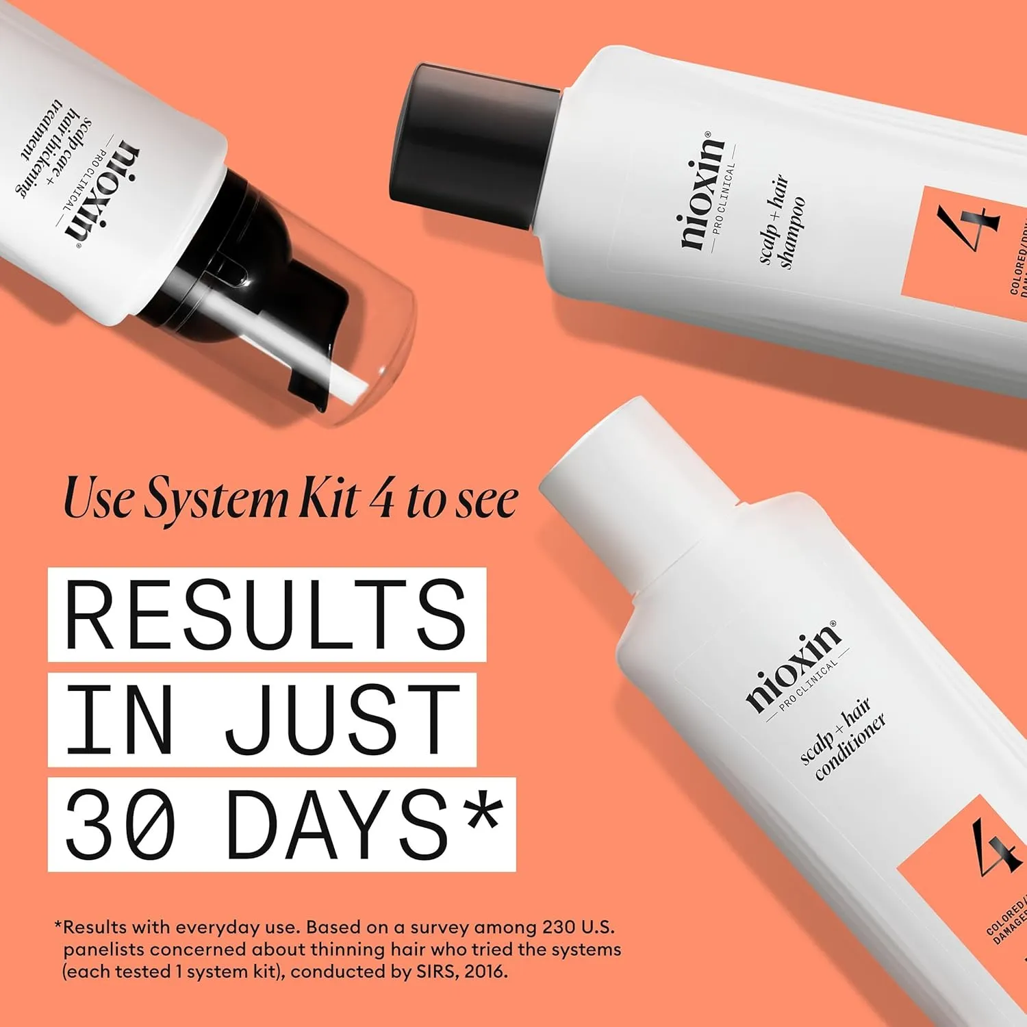 Nioxin System 4 Scalp   Hair Thickening Shampoo For Colored, Dry, & Damaged Hair with Progressed Thinning Maintain Vibrant Color Nourish & Boost Hair Density with Niacinamide & Biotin