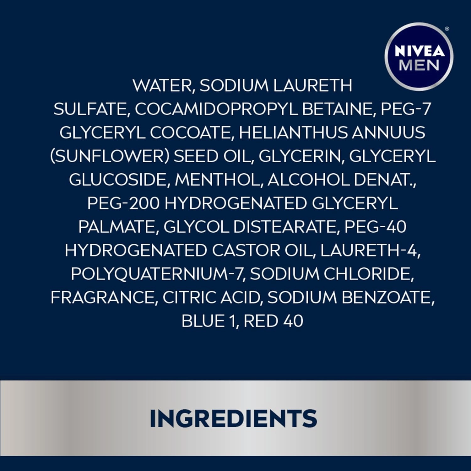 Nivea Men Cool Body Wash with Icy Menthol, Men Body Wash, 30 Fl Oz Pump Bottle (Pack of 2)