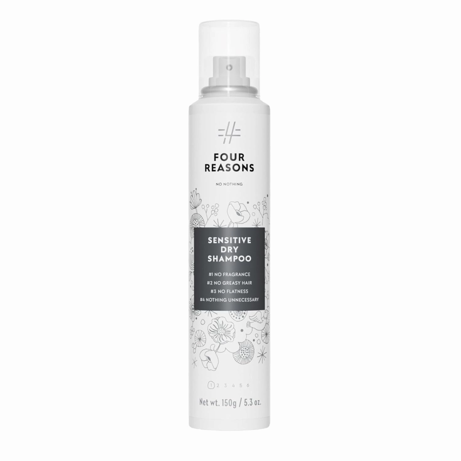 No nothing Dry Shampoo for Women - Waterless Unscented Dry Shampoo for Dark, Blonde, Oily Hair. Hypoallergenic, Fragrance free for Sensitive Scalps 5.3oz