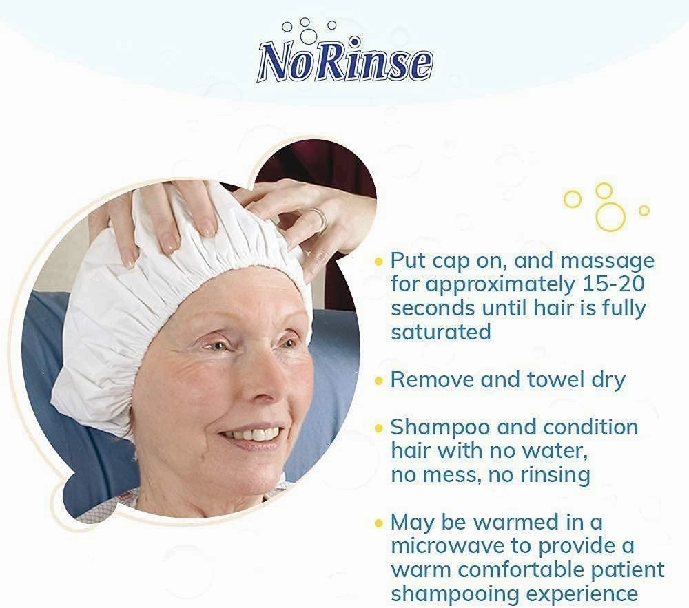 No-Rinse Shampoo Cap by Cleanlife Products, Shampoo and Condition Hair with no Water or Rinsing - Microwaveable, Latex-Free and Alcohol-Free (Pack of 5)