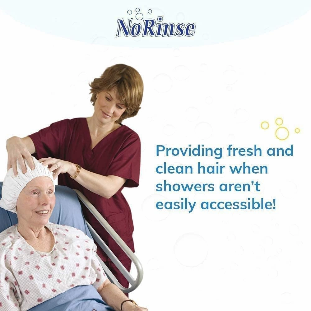 No-Rinse Shampoo Cap by Cleanlife Products, Shampoo and Condition Hair with no Water or Rinsing - Microwaveable, Latex-Free and Alcohol-Free (Pack of 5)