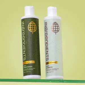 Non Toxic Vegan Shampoo and Conditioner with Organic Ingredients, Apple Cider Vinegar, Tea Tree Oil - Color Safe, Paraben & Gluten Free, Silicone & Sulfate Free, pH Balanced