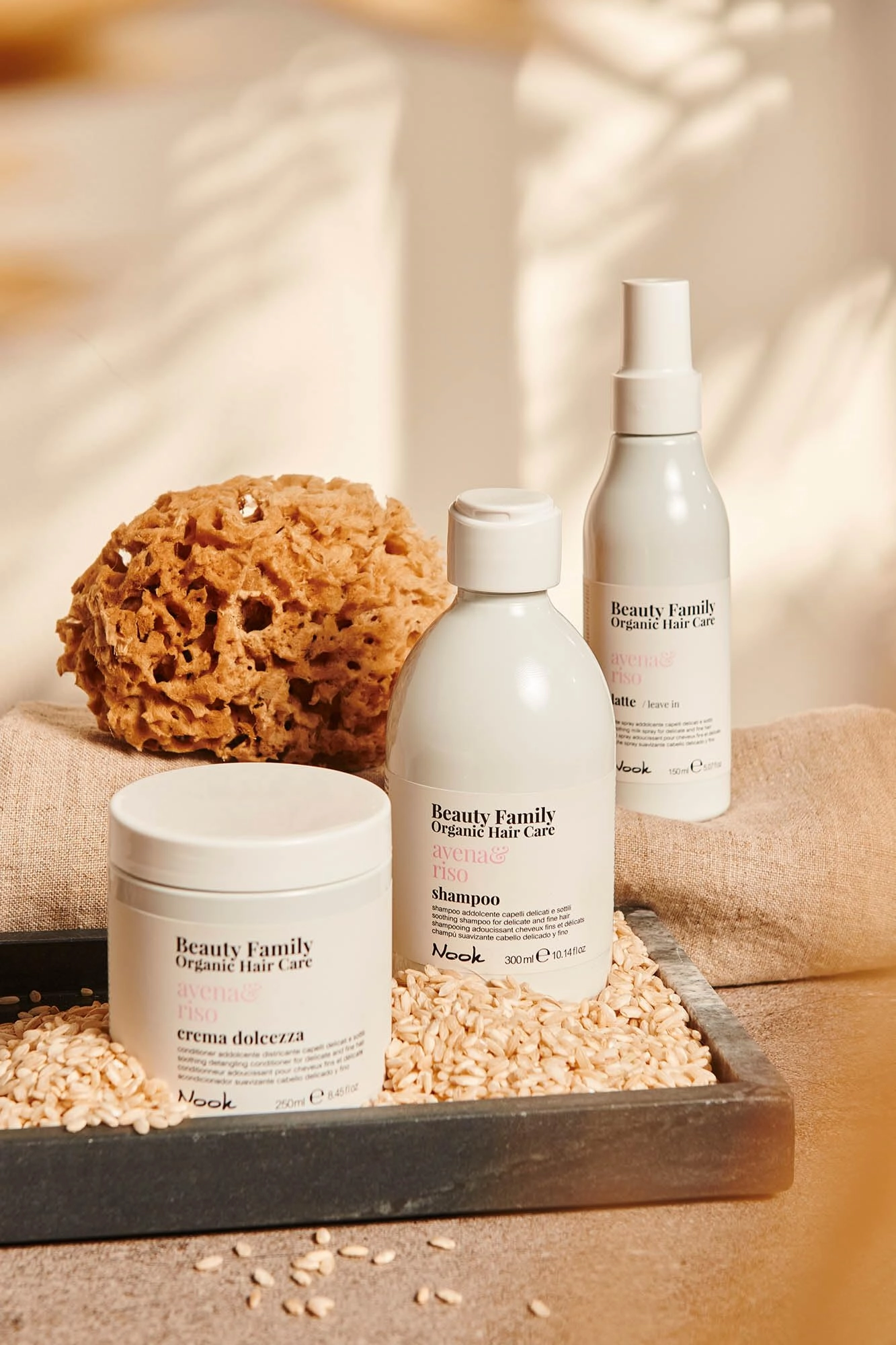 Nook Shampoo Avena & Riso 10.14 oz | 300ml | beauty family