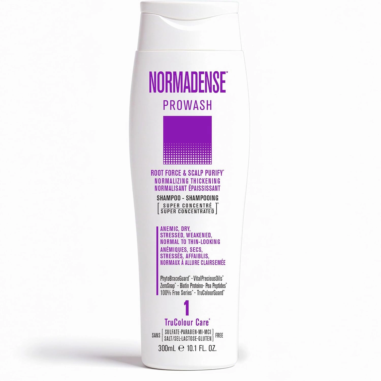 NORMADENSE 1 Vegan Biotin Shampoo, Normalizing, Thickening, Strengthening Shampoo for Thin-Looking Hair with Argan Oil, Ceramides, Niacinamide and Biotin