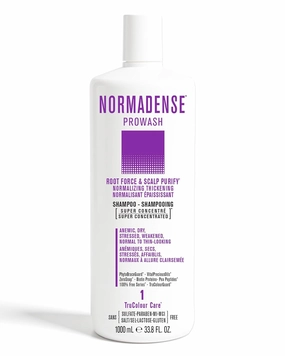 NORMADENSE 1 Vegan Biotin Shampoo with Argan Oil. Normalizing Thickening Strengthening for Thin-Looking Hair.