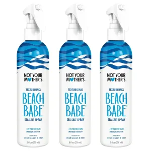 Not Your Mother's Beach Babe Sea Salt Spray (3-Pack) - 8 fl oz - Texturizing Spray for Tousled Hair - Add Texture and Grit to Hair with a Matte Finish