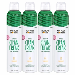 Not Your Mother's Clean Freak Tapioca Dry Shampoo - (4-Pack) 7 oz - Refreshing Dry Shampoo Instantly Absorbs Oil - Hair Essentials for All Hair Types