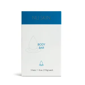 Nu Skin Body Bar 5 Pack | Luxuriously Soft Skin & Protects Against Dryness | 100% Soap Free & Contains No Harsh Drying Additives, Color, or Dyes | Natural Grapefruit Extract