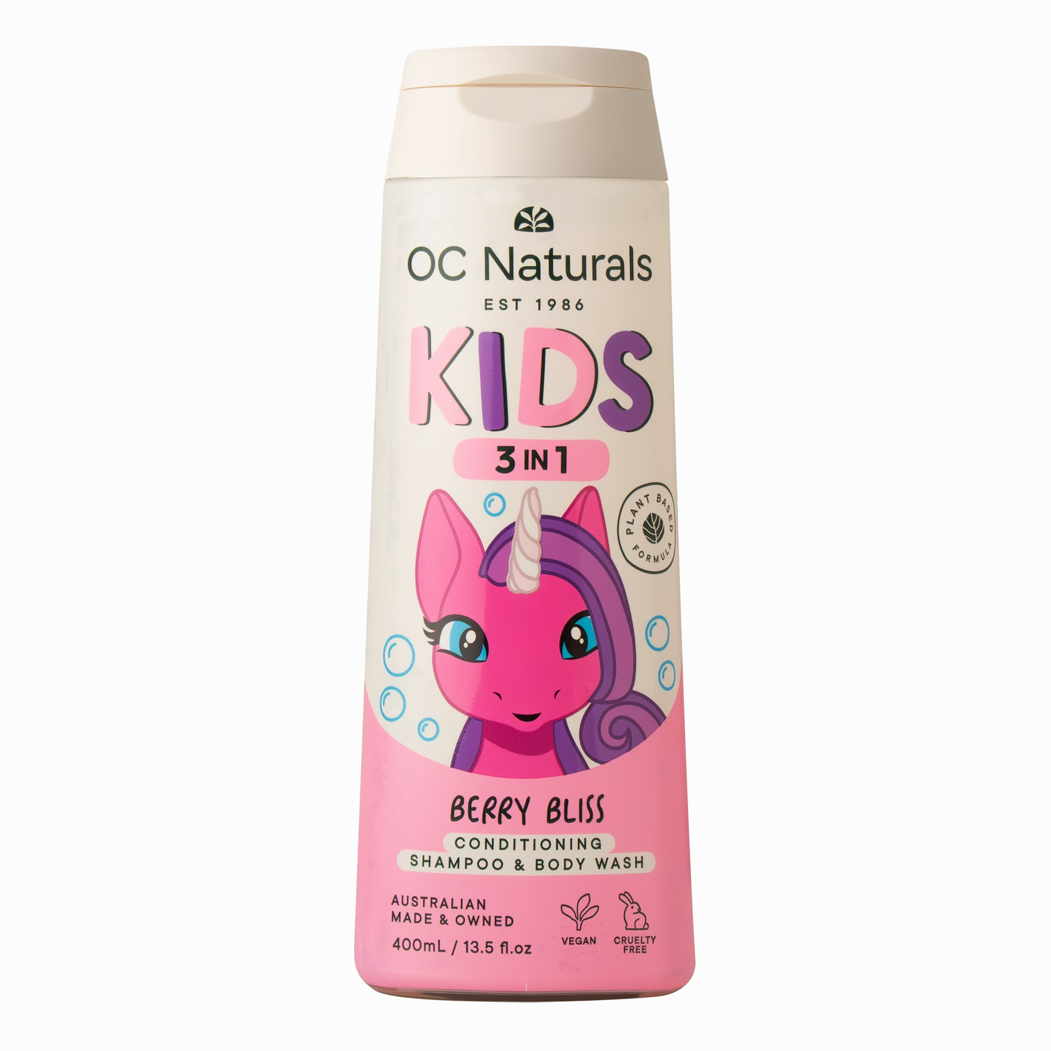 OC Kids 3in1 Berry Bliss Conditioning Shampoo & Body Wash 400ml
