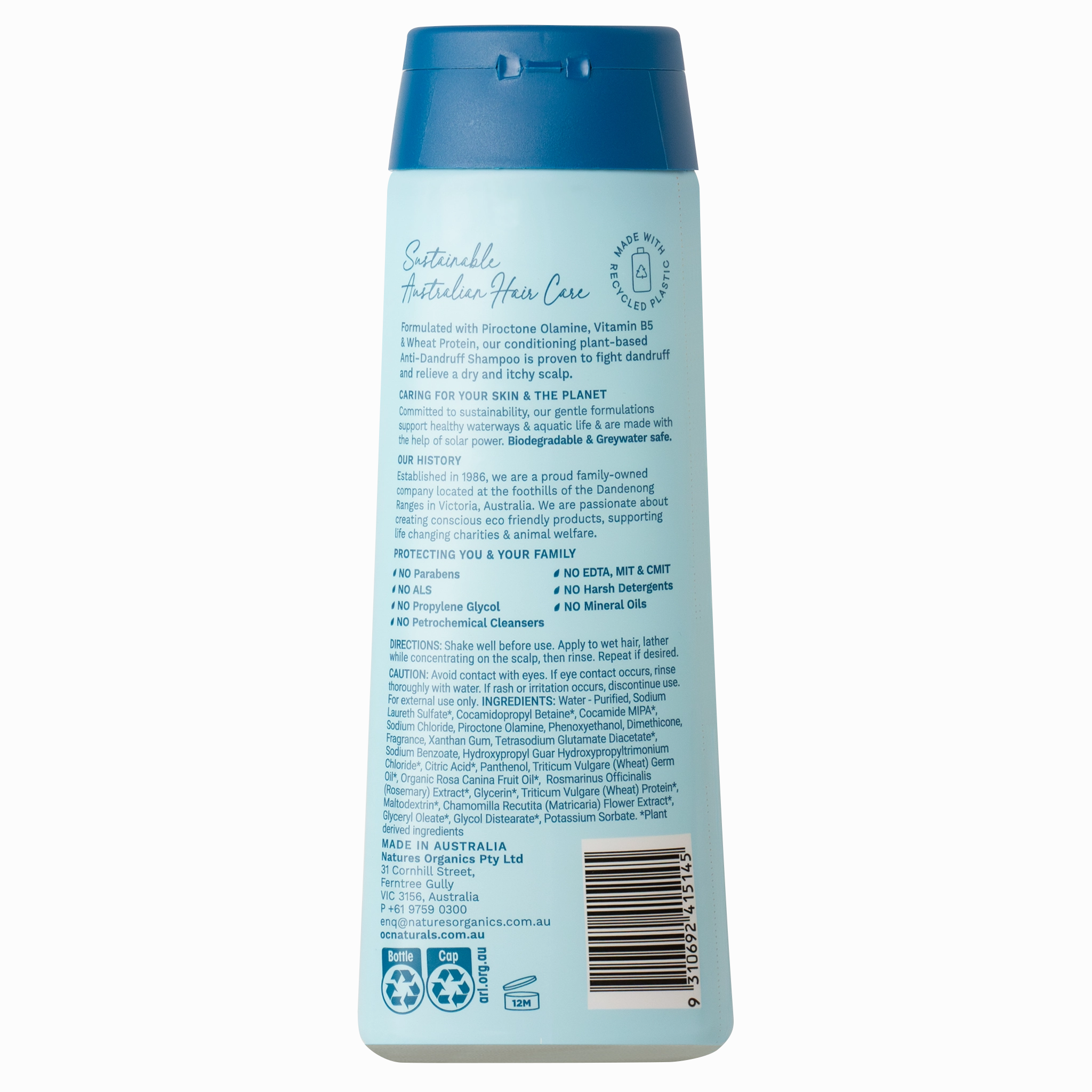 OC Naturals Anti Dandruff Conditioning Shampoo 400ml