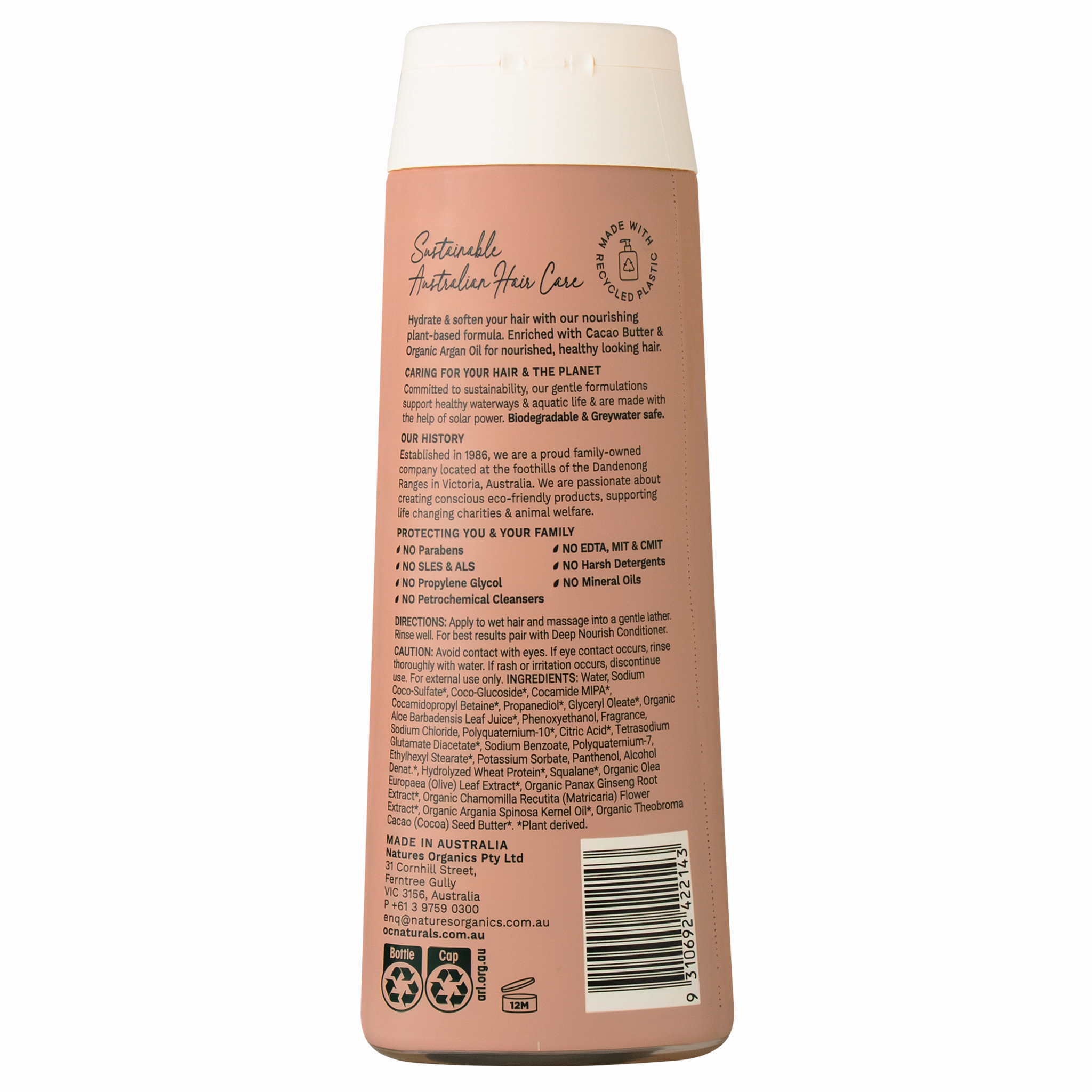 OC Naturals Deep Nourish Shampoo 400ml