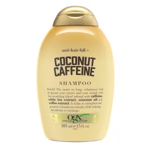 OGX Anti-Hair Fall   Coconut Caffeine Strengthening Shampoo with Caffeine, Coconut Oil & Coffee Extract, 13 Fl Oz