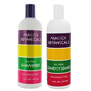 Oil Free and Fragrance Free Shampoo & Conditioner Bundle 16 oz Each