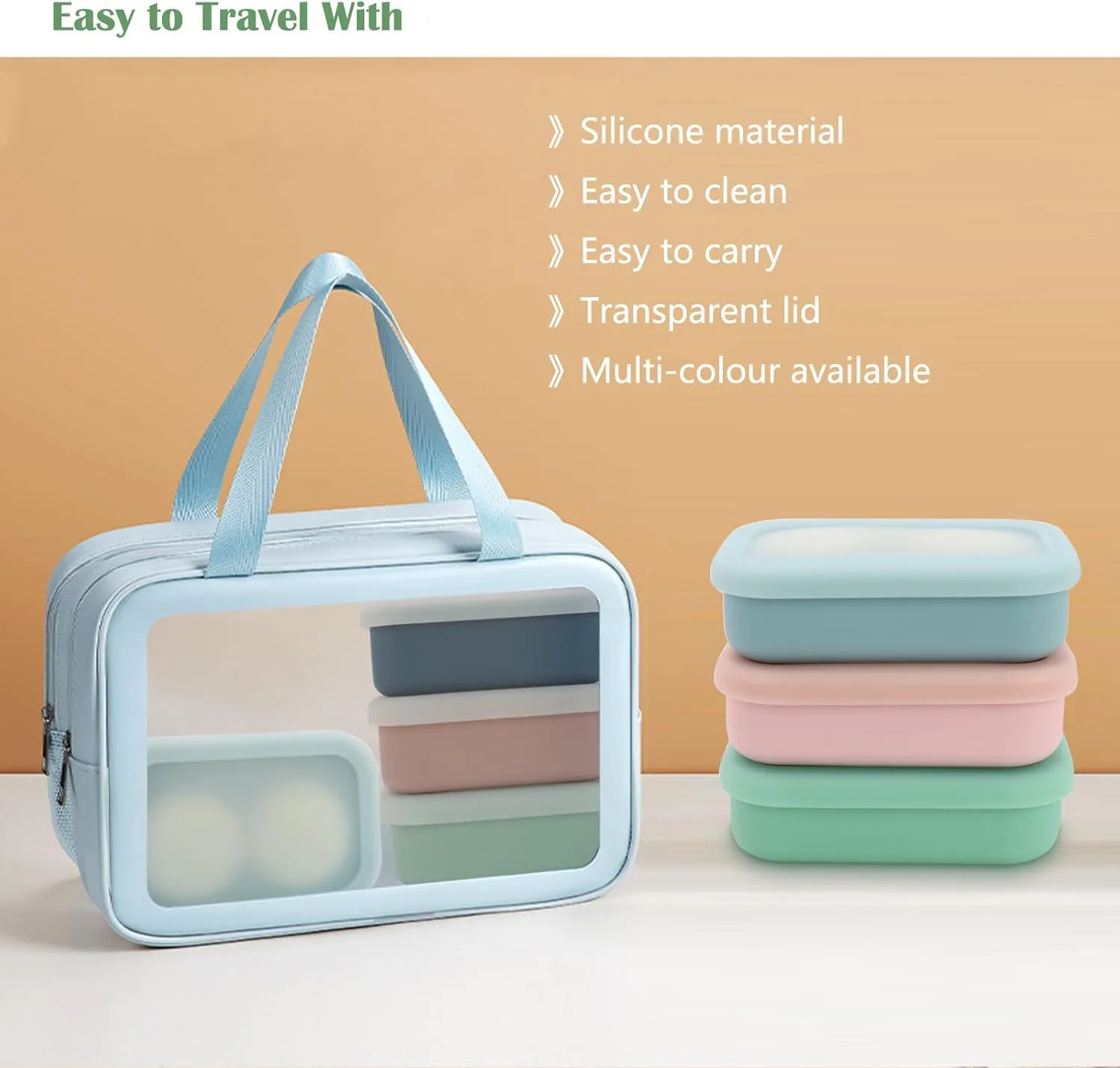OLAMAR Solid Shampoo Bar Holder,Silicone Travel Soap Case,Enhanced Leak Proof Soap Container with Drainage Layer Soap Holder, Suitable for Bathroom,Camping and Gym (Blue, Large)