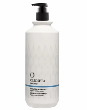 Olioseta Nourish Ultra-Nourishing Shampoo With Organic Argan Oil Gently Cleanses Hydrates Dry Damaged Hair 1000 ml/33.8 fl.oz.